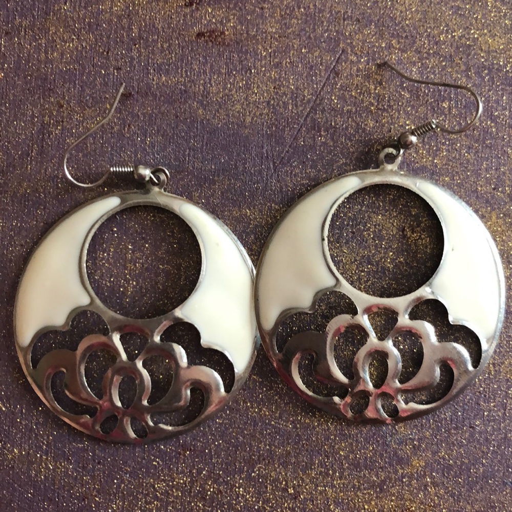 Round dangle earring set - Picture 2 of 5